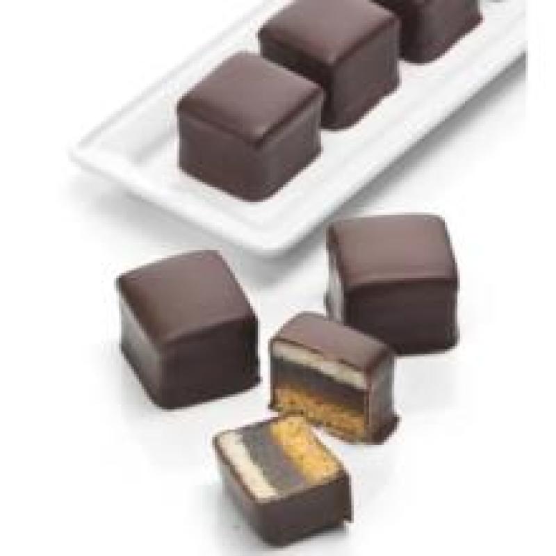 Already Sold: 31 Pal. // 38688  Pcs  DOMINOSTEINE Dark Chocolate – 125g Blister Pack