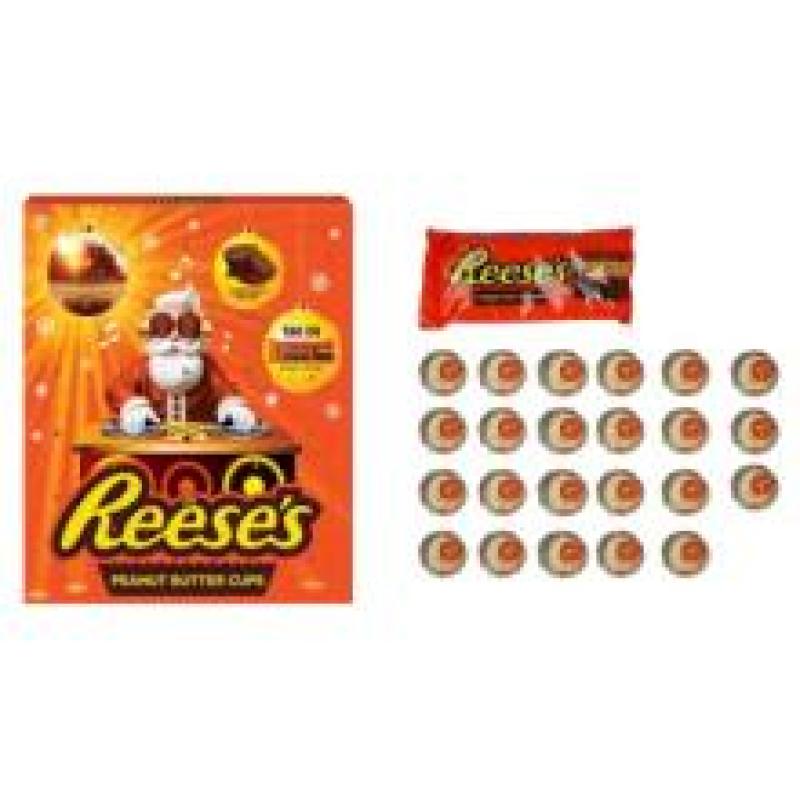 6 Pal. // 900 Pcs REESES PEANUT BUTTER ADVENT CALENDAR 242g
