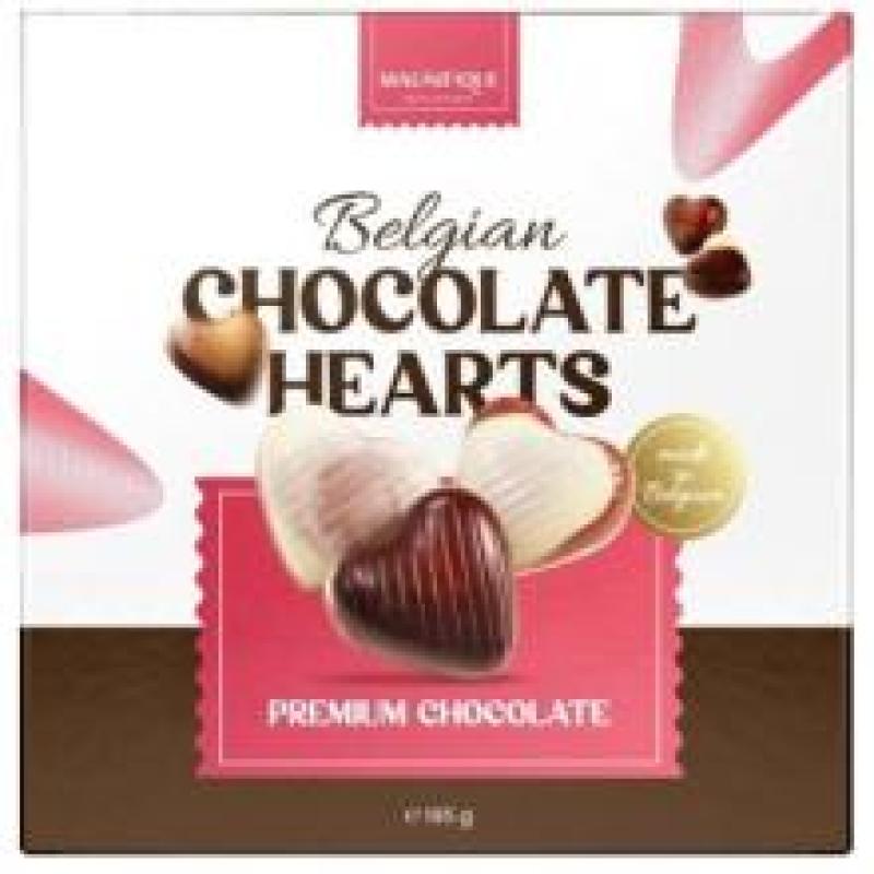 5 Pal. // 7920 pcs  Magnifique Belgian Chocolate Hearts 195g; EXP. 10.10.2026, No sale restrictions!