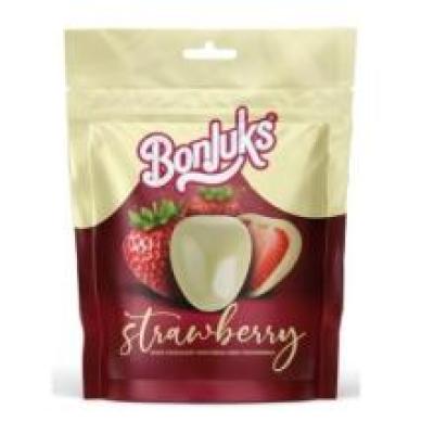 Already Sold: 4 Pal. //7176 Pcs Bonjuks Freeze Dried Strawberry White Choc  80 g