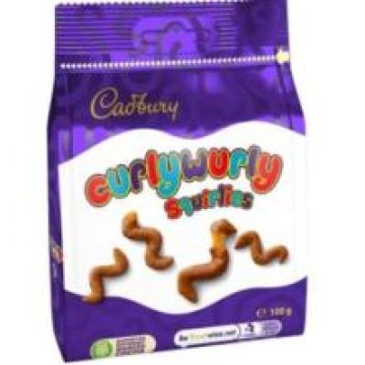 31 pal. // 30540 Pcs Cadbury Squirlies 100g