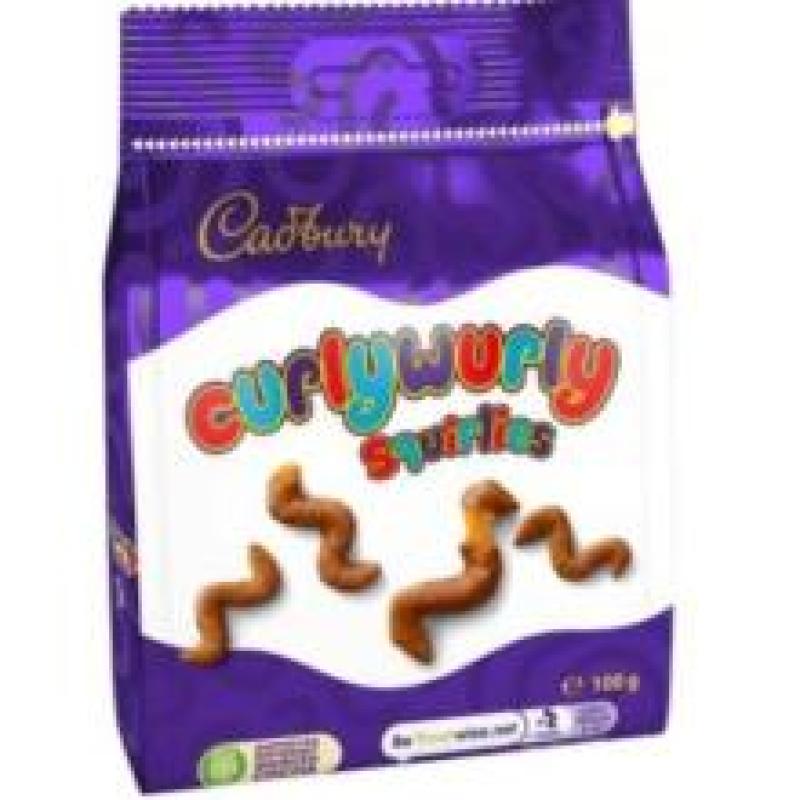 31 pal. // 30540 Pcs Cadbury Squirlies 100g