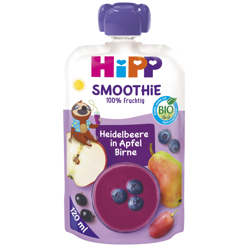HiPP Smoothie Heidelb. in Apf. Birn.120m