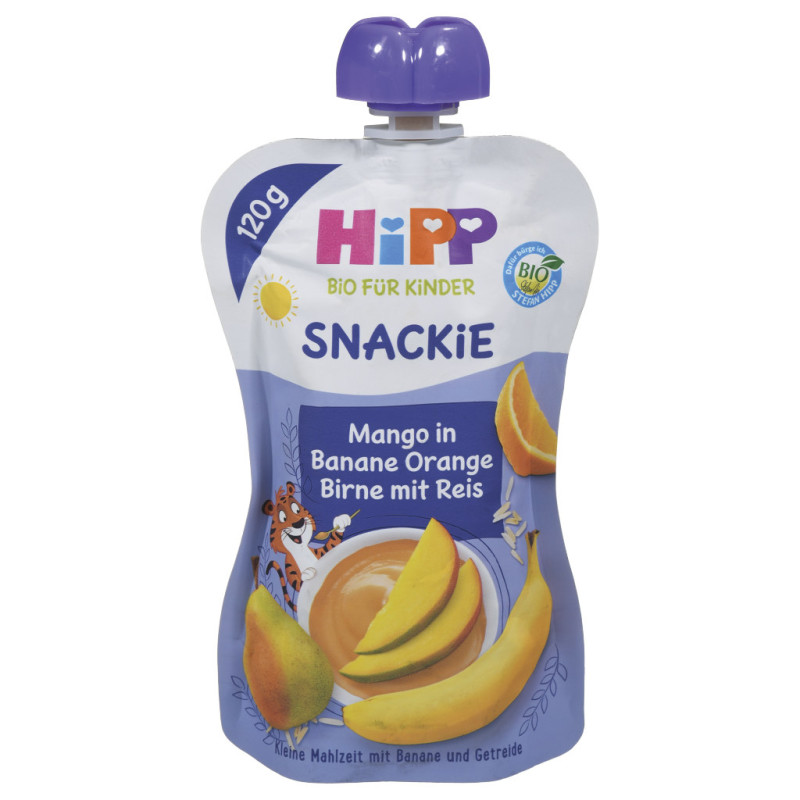HiPP Mango in Ban. Orange Birne m. Reis 120g