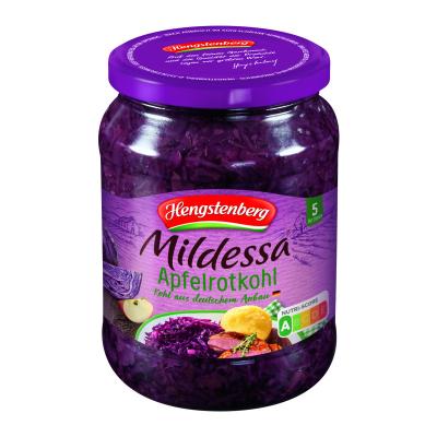 Hengstenberg Mildessa APFELROTKOHL 720 ML GLAS
