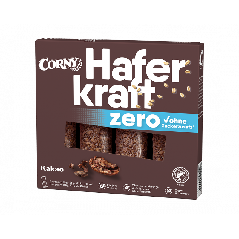 Corny Haferkraft Zero Kakao 4x35g