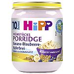 HiPP Organic Breakfast Porridge, Banana-Blueberry-Oatmeal, 160g