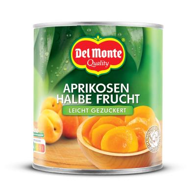 Del Monte Aprikosen, 1/2 Frucht, leicht gezuckert, 825g