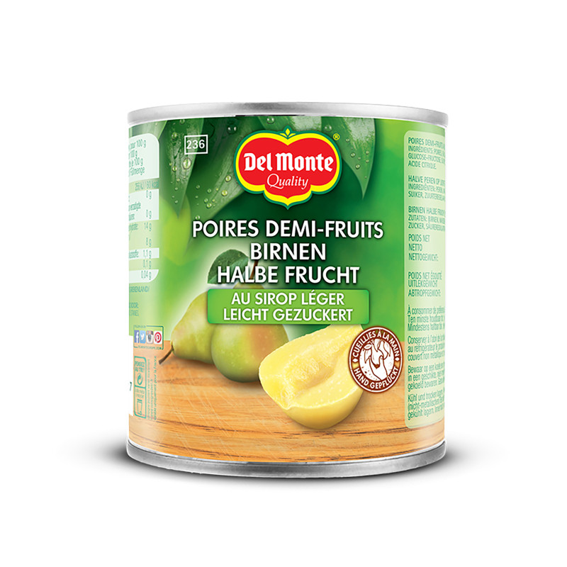 Del Monte Birnen, 1/2 Frucht, leicht gezuckert, 227g