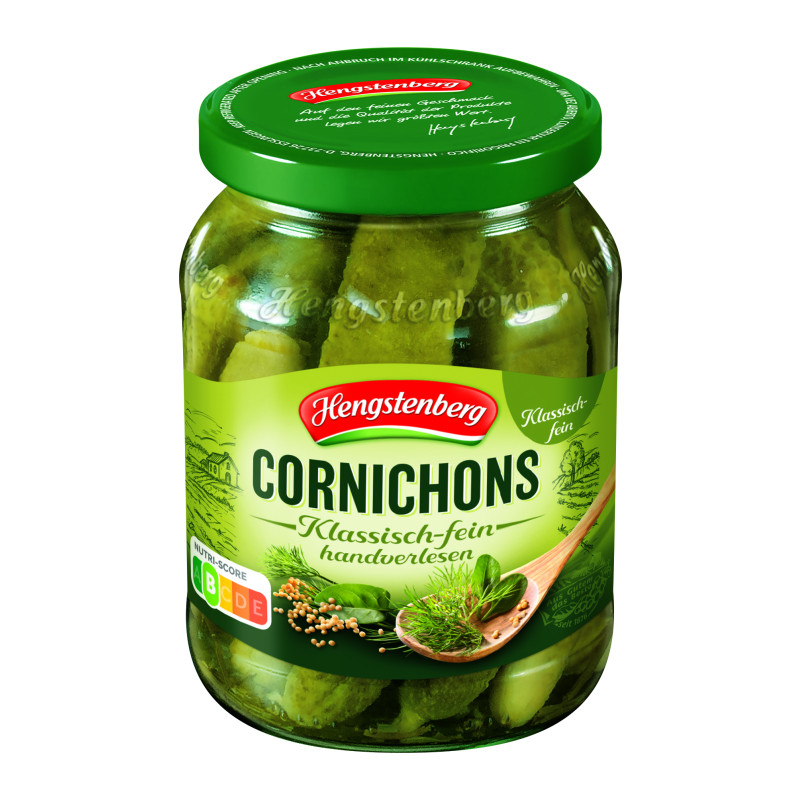 Hengstenberg Cornichons classic 370 ML glass