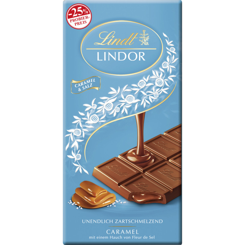 Lindt LINDOR Tafel Car.-Salz 100g