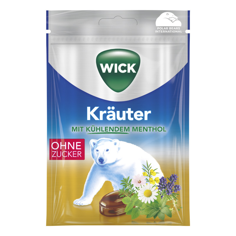 WICK Kräuter ohne Zucker 72g