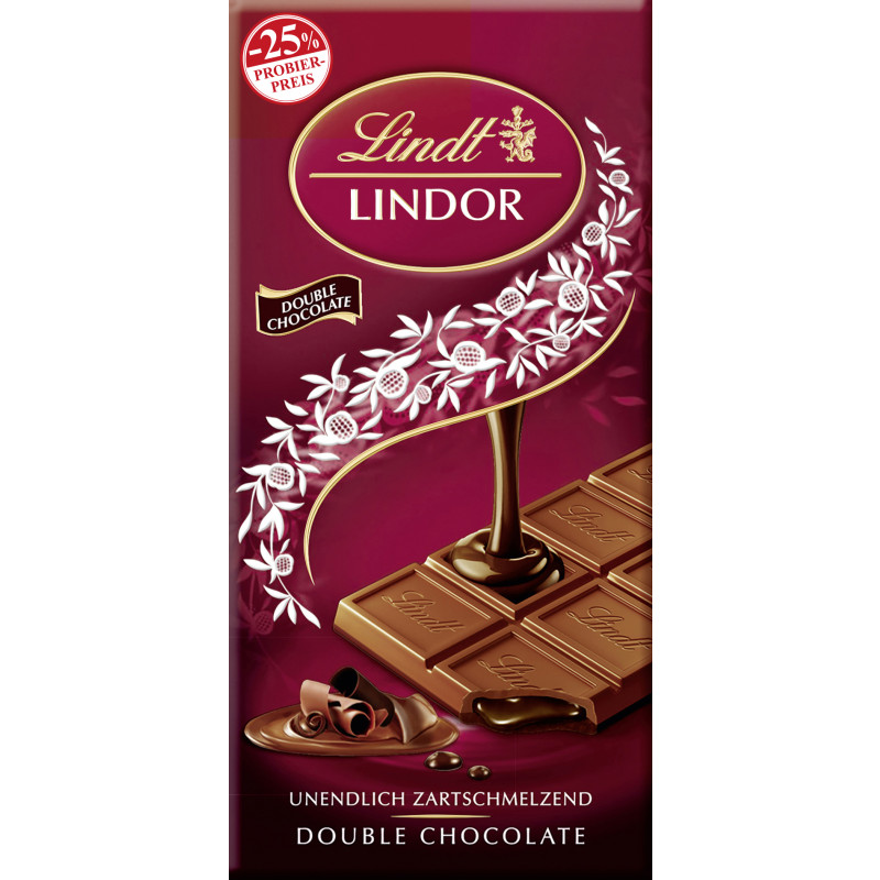 Lindt LINDOR Tafel Dou Choc. 100g