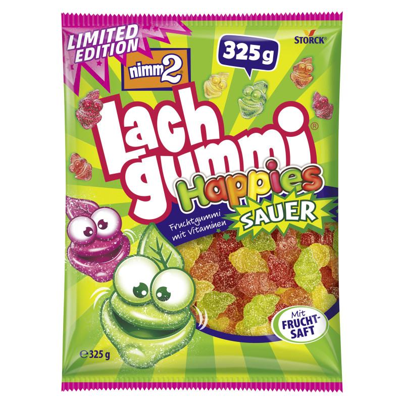 nimm2 Lachgummi Happies Sauer 325g