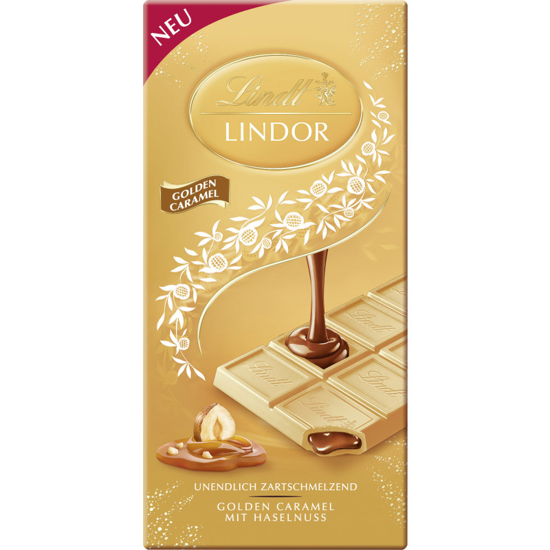Lindt LINDOR Tafel Gol. Car. 100g