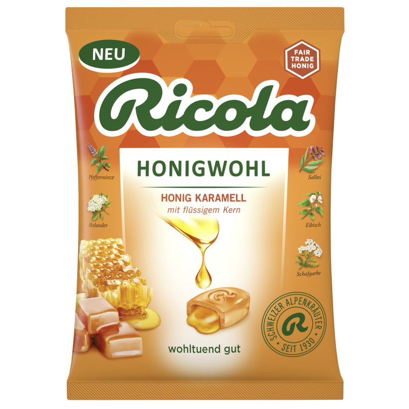 Ricola Honigwohl Karamell 68g