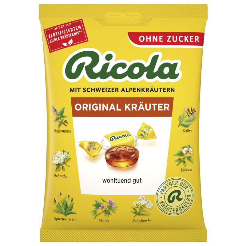 Ricola Original Kräuter ohne Zucker 75g
