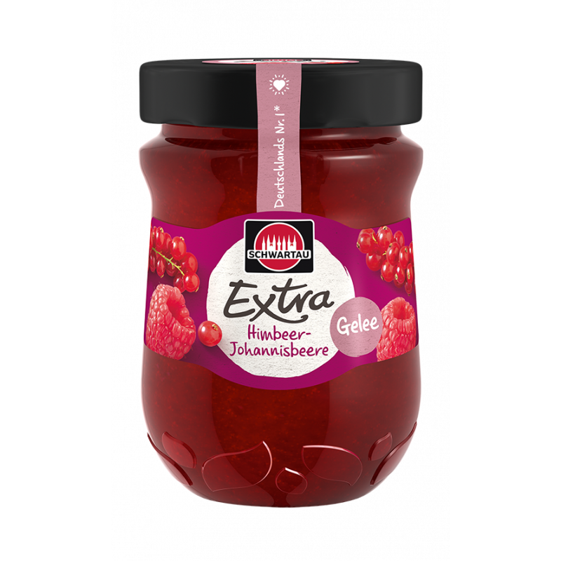 Schwartau Extra Rote Johannisbeer.Himbeer-Gelee 340g