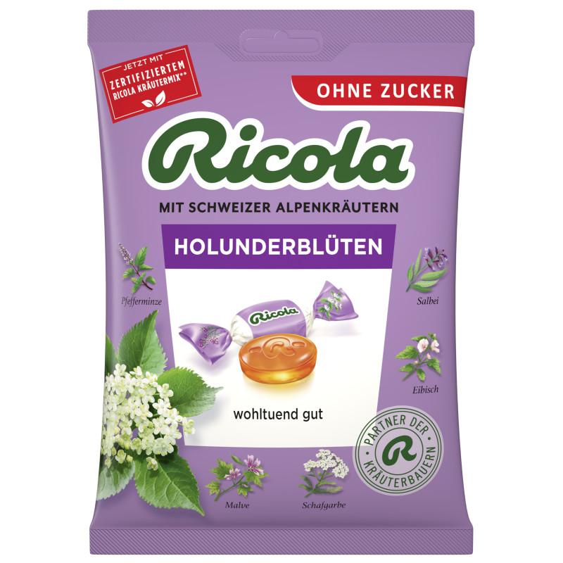 Ricola Holunderblüten Ohne Zucker 75g