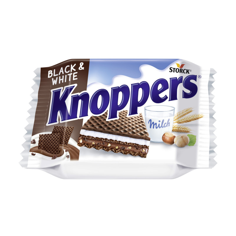 Knoppers Black&White 1x1 piece = 25g