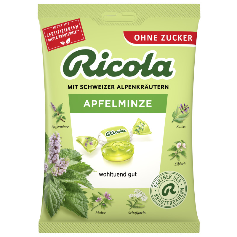 Ricola Apple Mint sugar-free 75g