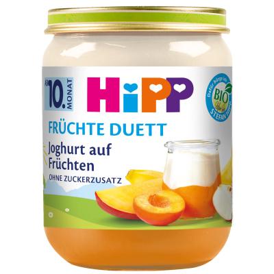 HiPP Bio Früchte-Duett Joghurt auf Früchten, 160g