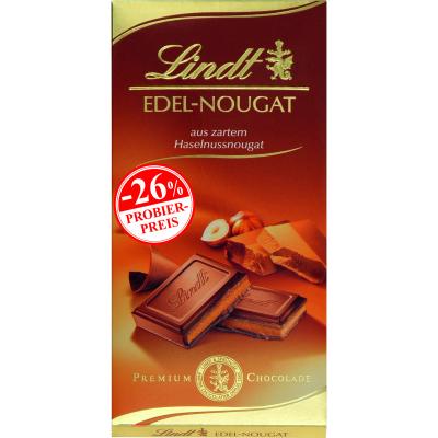 Lindt Nougat Tafel Promo 100g