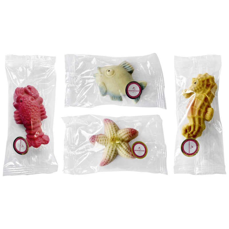 Niederegger Marzipan Meerestiere, 4-fach sort. 25g