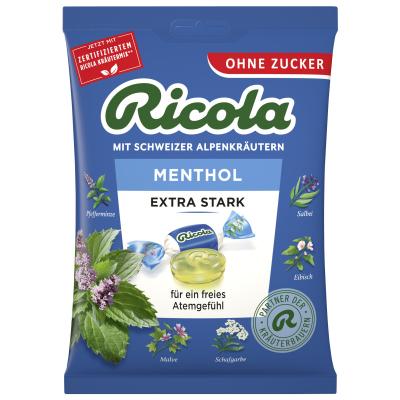 Ricola Menthol Extra Stark Ohne Zucker 75g