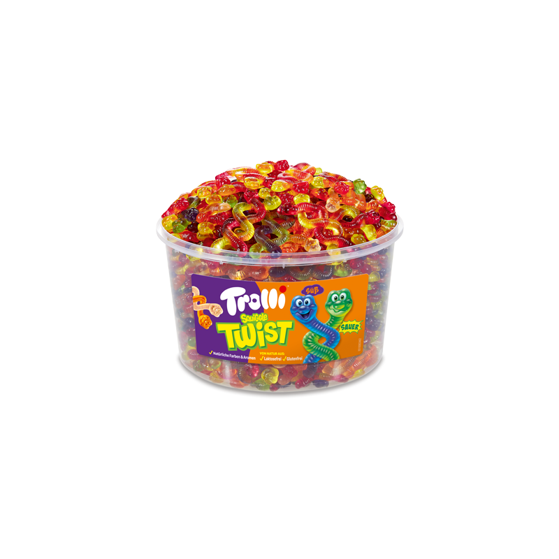 Trolli Squiggle Twist 150 Stück = 1200g