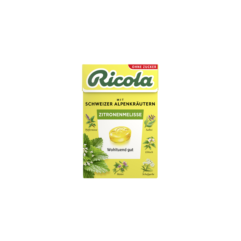 Ricola Lemon Balm Sugar-Free 50g