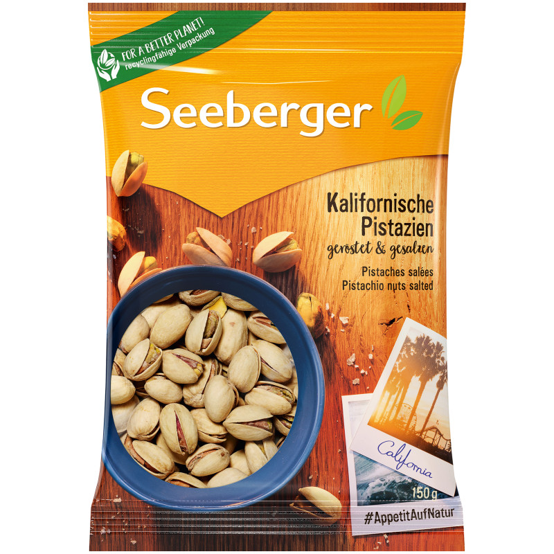 Seeberger California Pistachios salted 150g