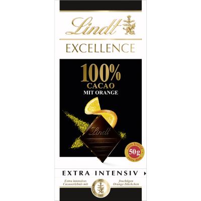 Lindt EXCELLENCE 100% Orange 50g
