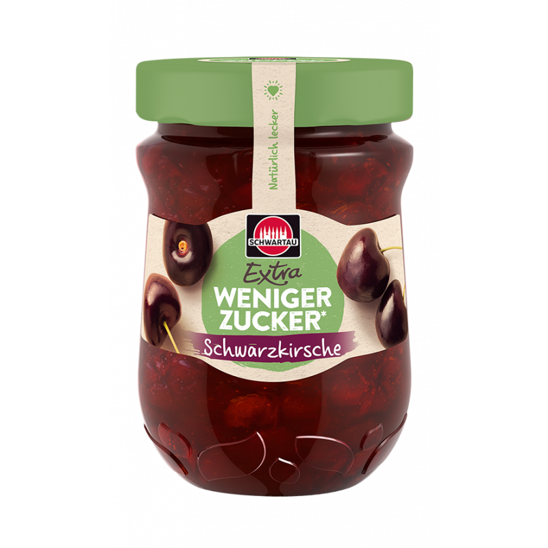 Schwartau Weniger Zucker Schwarzkirsche 300g
