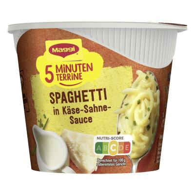 MAGGI 5 MINUTEN TERRINE Spaghetti in Käse-Sahne-Sauce 62g