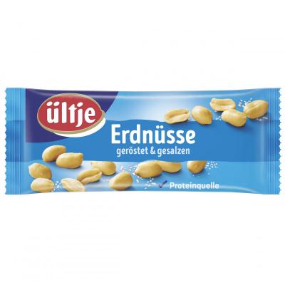 ültje roasted & salted peanuts 50g bar bag