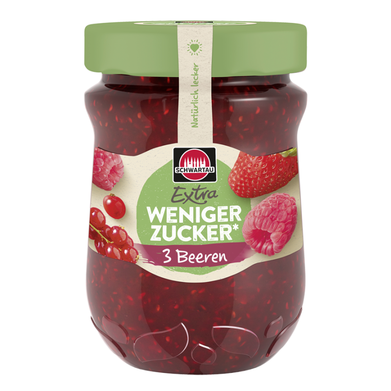 Schwartau Weniger Zucker 3 Beeren 300g