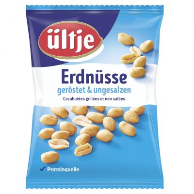 ültje roasted peanuts & without salt 200g bag