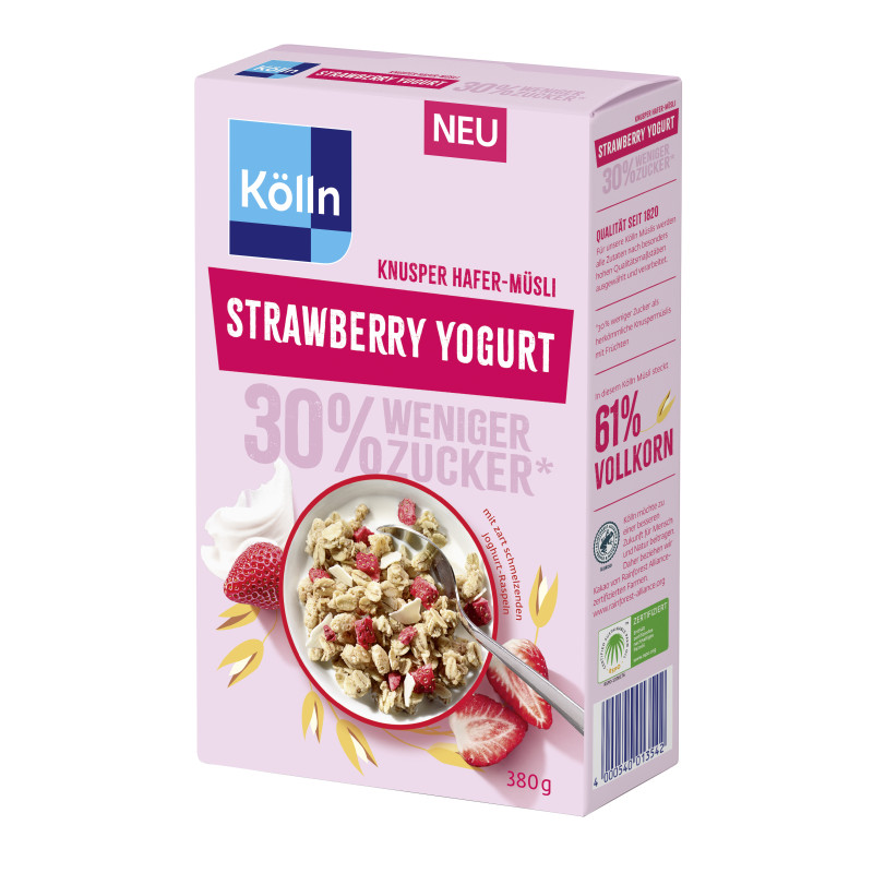 Müsli Knusper Strawberry Yogurt 380g