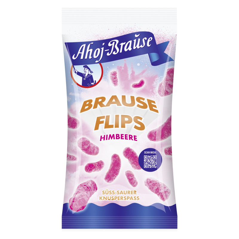 Ahoj-Brause Soda Flips Raspberry 60g