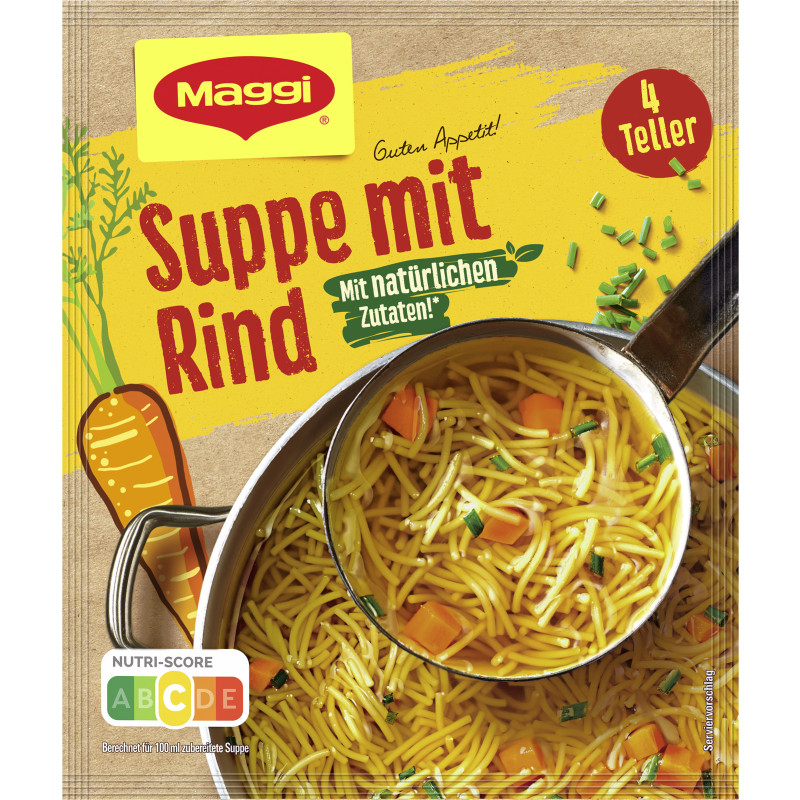 Maggi Guten Appetit Rindfleisch Suppe 85g - Ergibt 1L