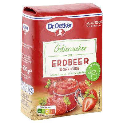Dr. Oetker Gelierzucker für Erdbeer Konfitüre 500g