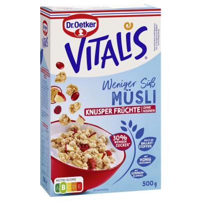 Dr. Oetker Vitalis Weniger süß Knusper Früchte 500g