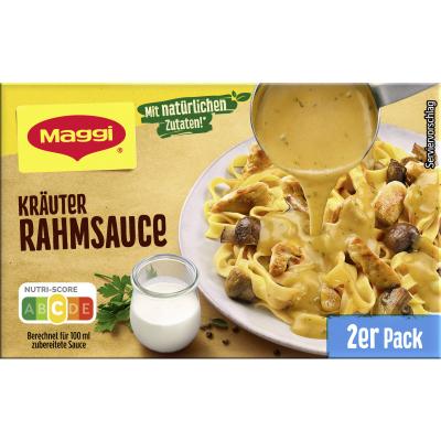 MAGGI Sauce Kräuter Rahm 2er Multipack, ergibt 500ml