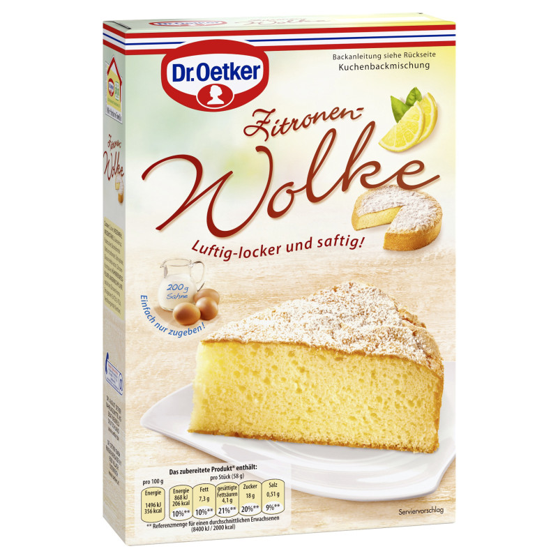 Dr. Oetker Zitronen Wolke 430g