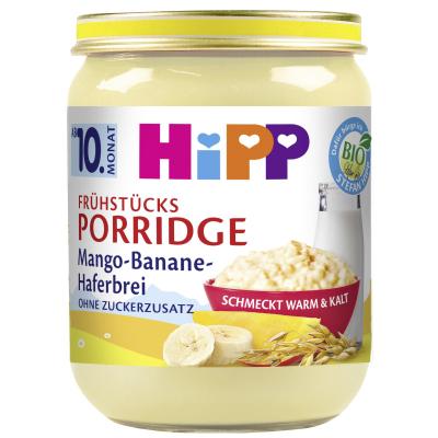 HiPP Bio Frühstücks-Porridge Mango-Banane-Haferbrei, 160g