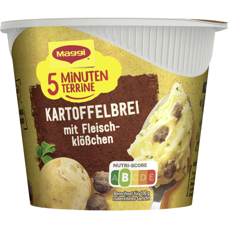 MAGGI 5 MINUTEN TERRINE Kartoffelbrei mit Fleischklößchen 46g