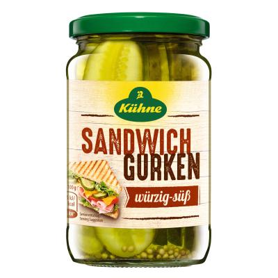 Kühne Sandwich Gurken 370ml Glas 330g