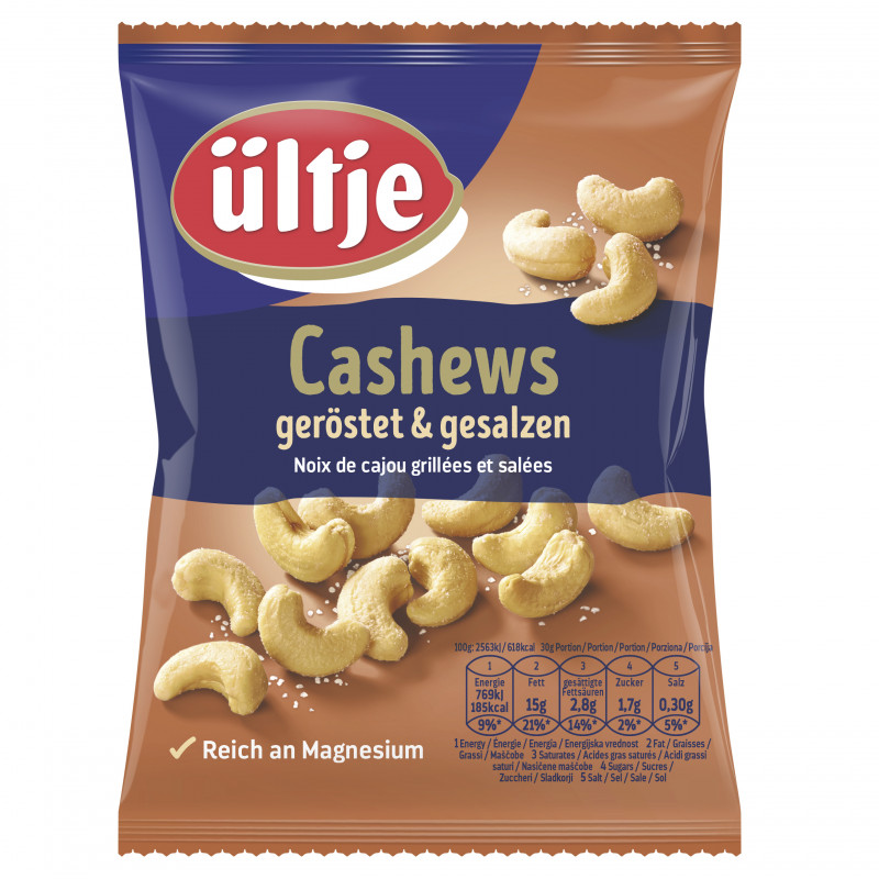 ültje Cashews roasted & salted 150g bag