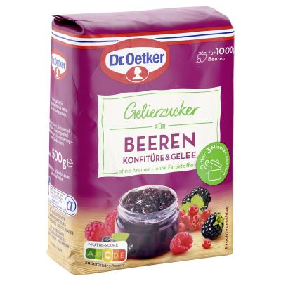 Dr. Oetker Gelierzucker für Beeren Konfitüre 500g